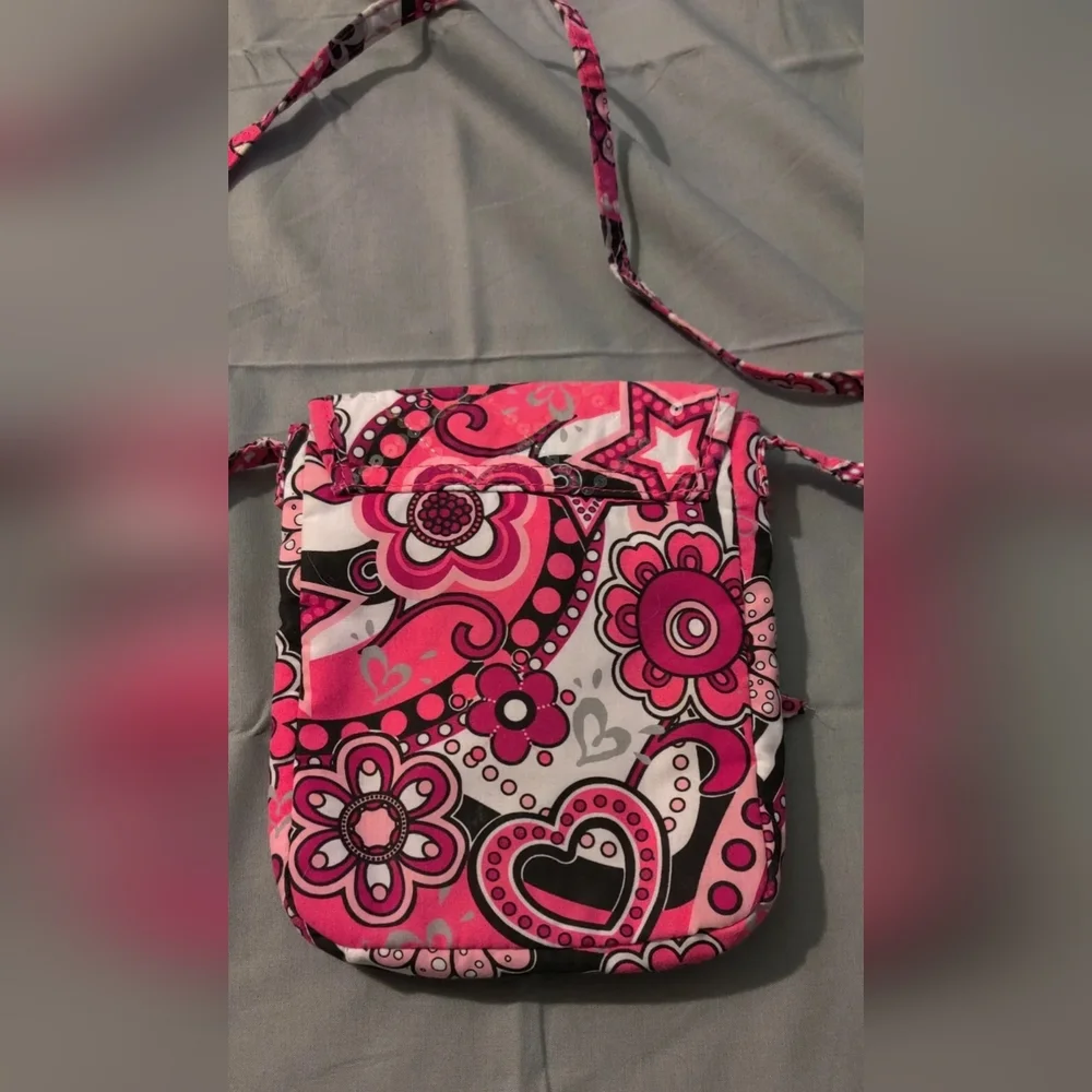 Girls Pink Justice Handbag Purse Peace Sign, Heart, Star, Flower